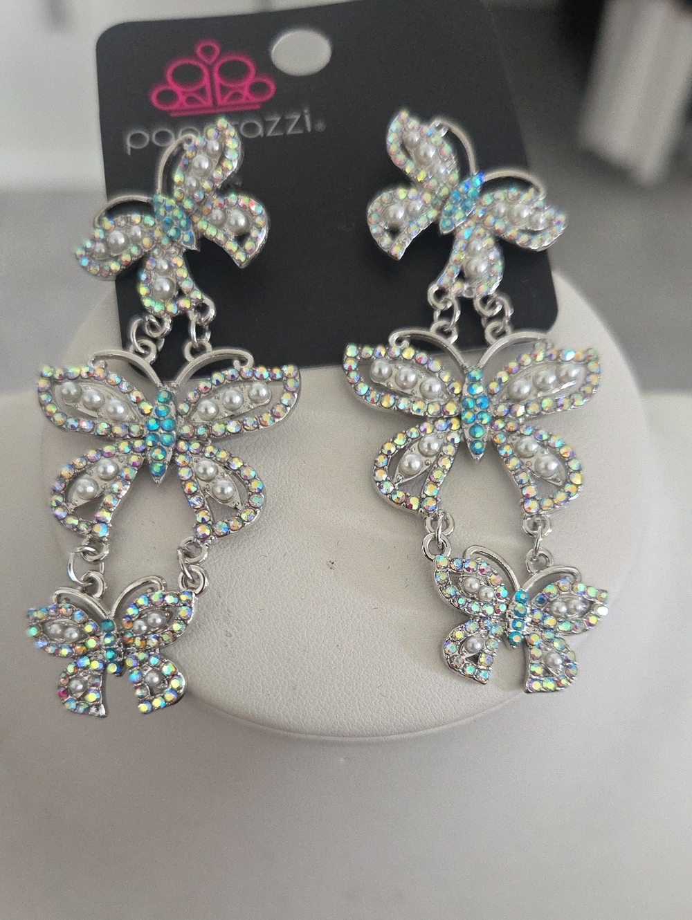 Paparazzi Fluttering Finale Multi Earrings NWT